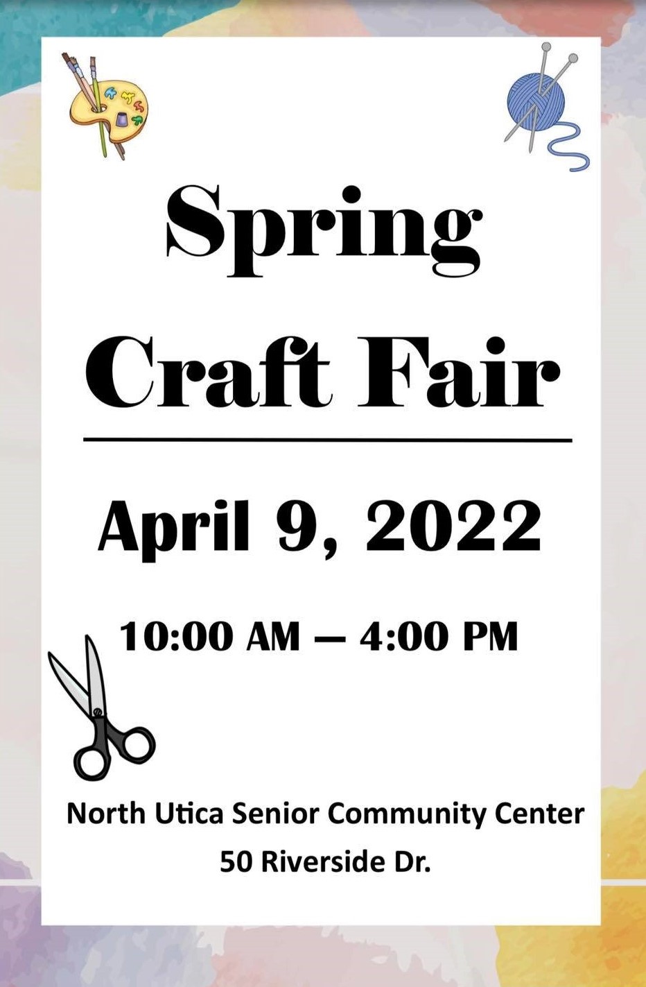 Spring Craft Fair planned at North Utica Community Center Saturday, April 9