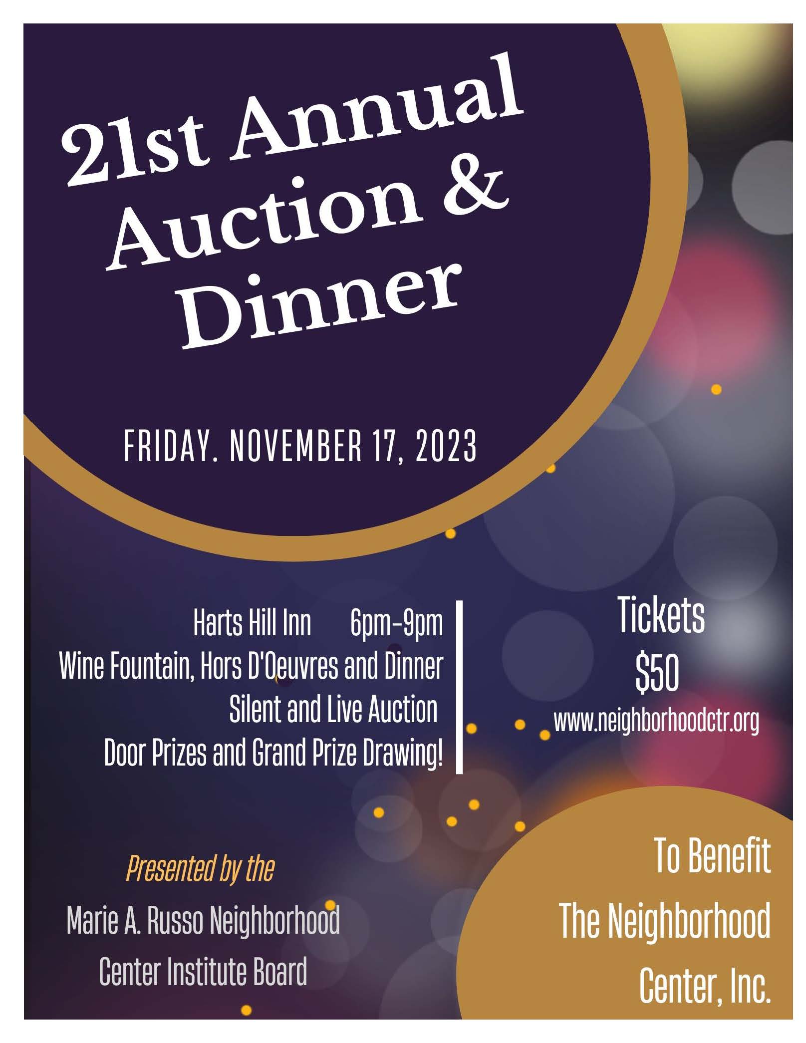 Annual Auction Dinner - The Neighborhood Center