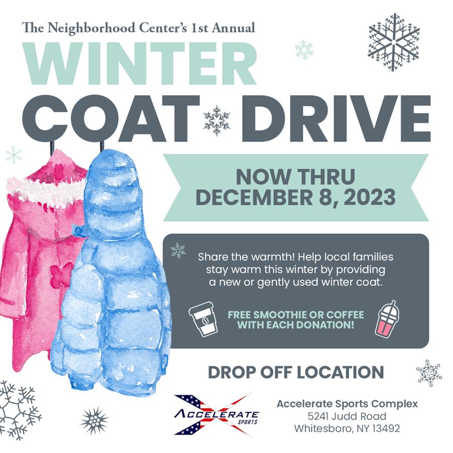 SPREAD THE WARMTH – COAT DRIVE KICKOFF!