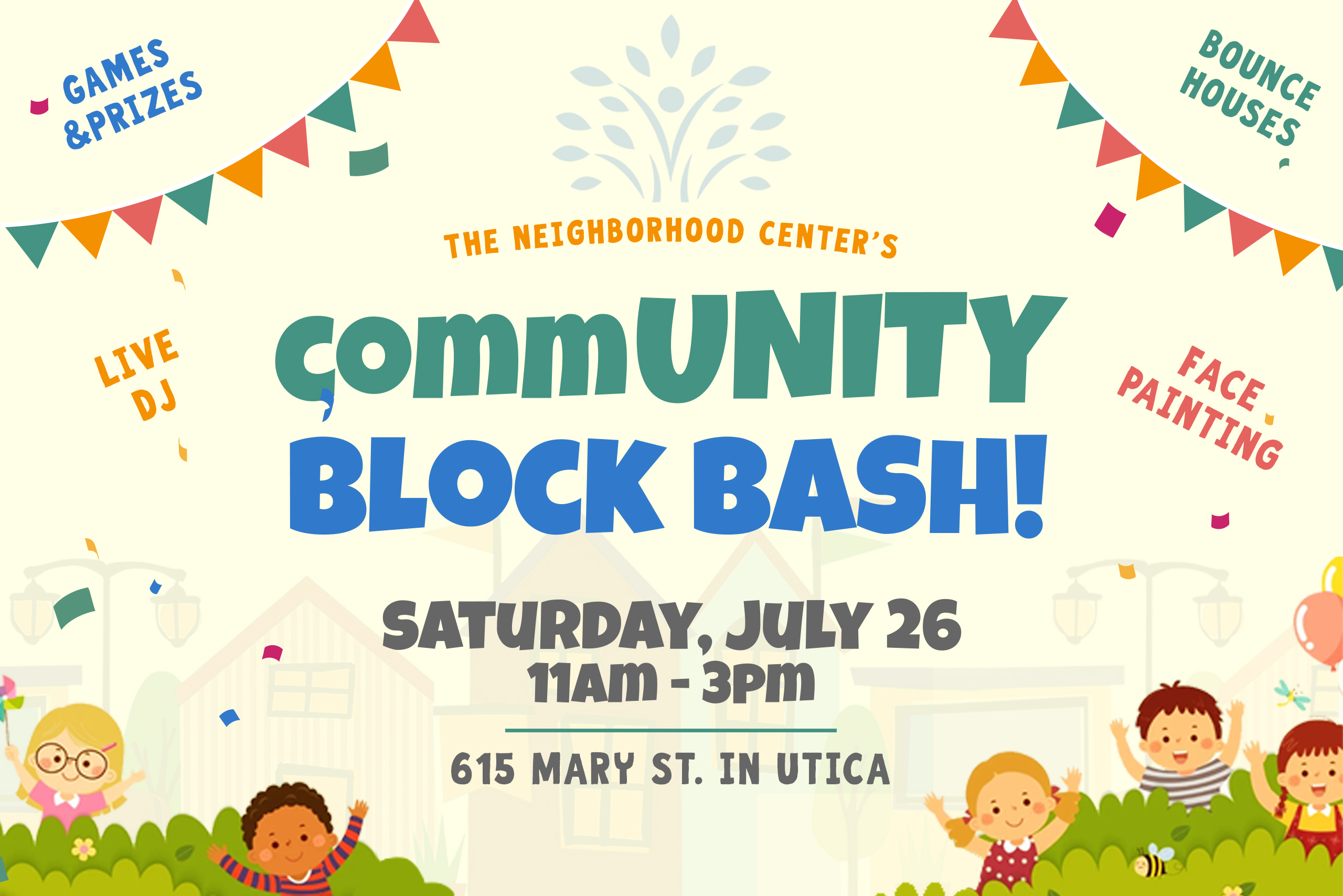The Neighborhood Center to Host First-Ever CommUNITY Block Bash Celebrating 120 Years of Service background image